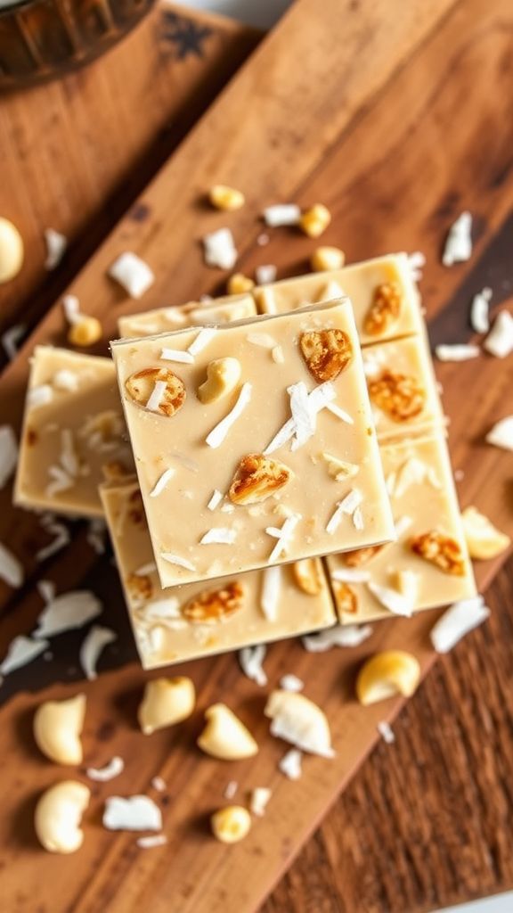 Coconut Cashew Protein Fudge  