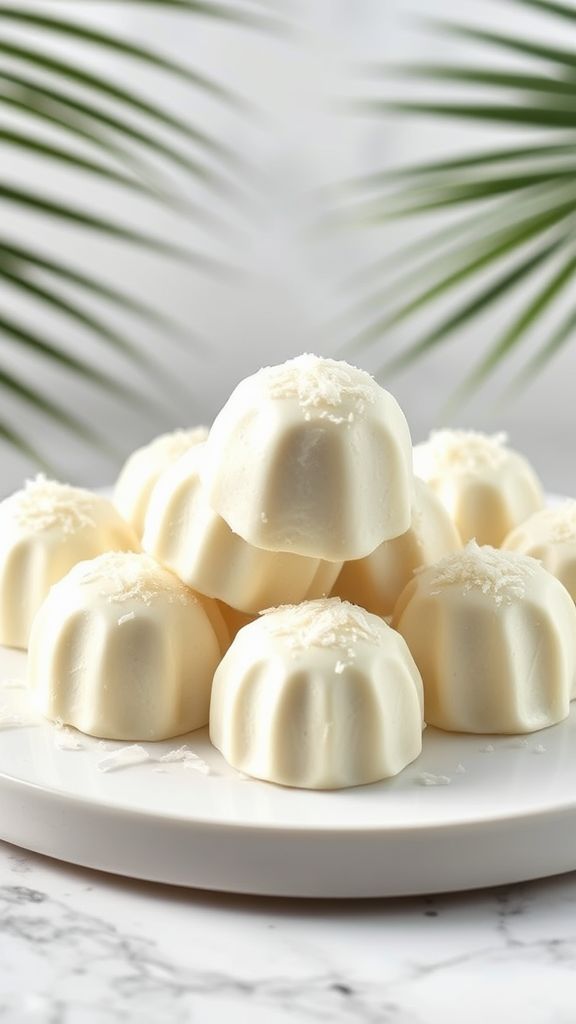 Coconut Cream Fat Bombs