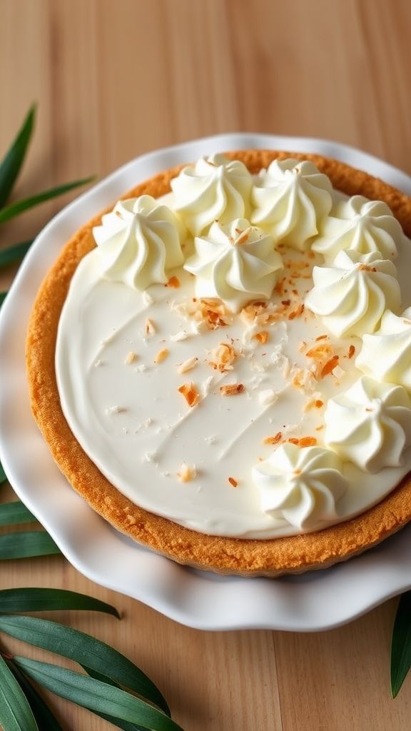 Coconut Cream Keto Pie