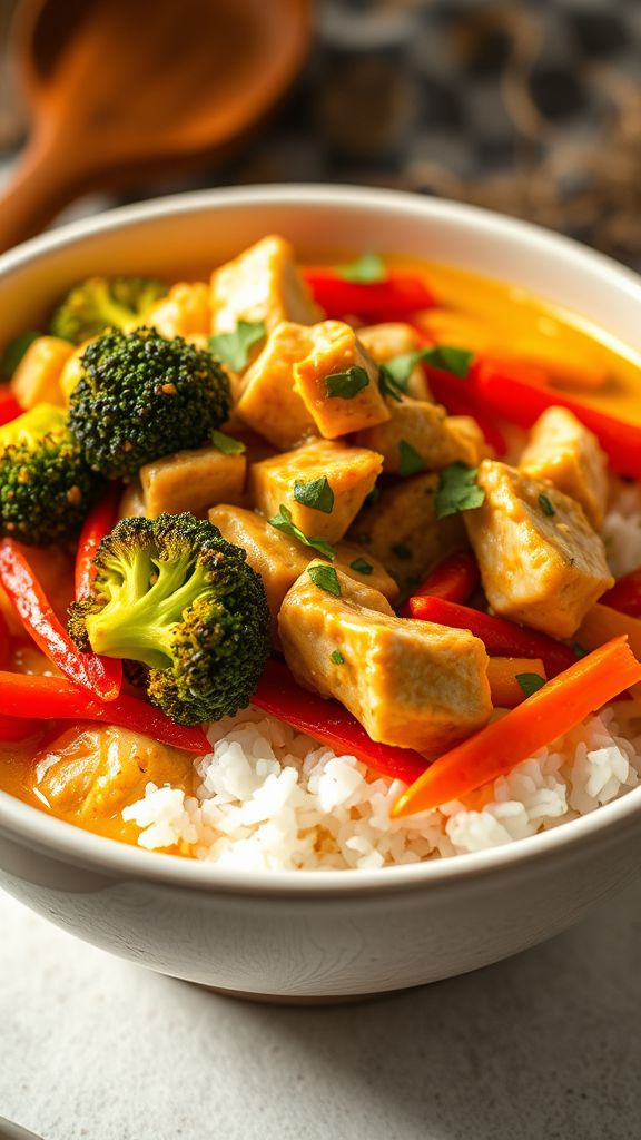 Coconut Curry Chicken and Veggies  