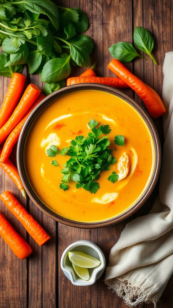 Coconut Curry Chicken Soup