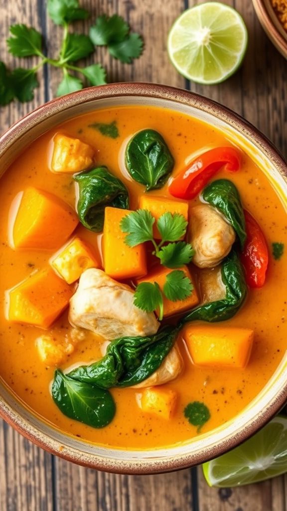 Coconut Curry Chicken Soup  