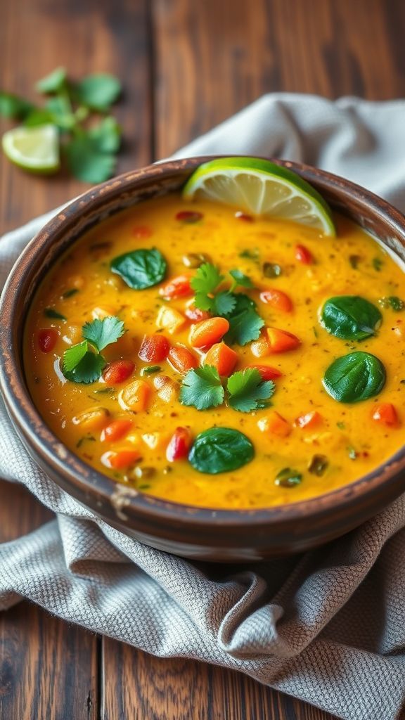 Coconut Curry Lentil Soup  