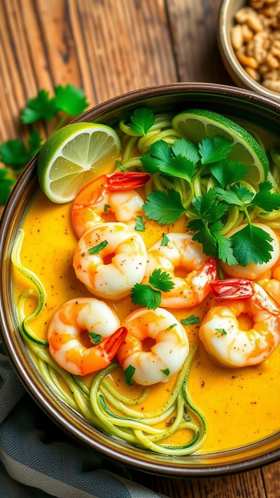 Coconut Curry Shrimp with Zoodles