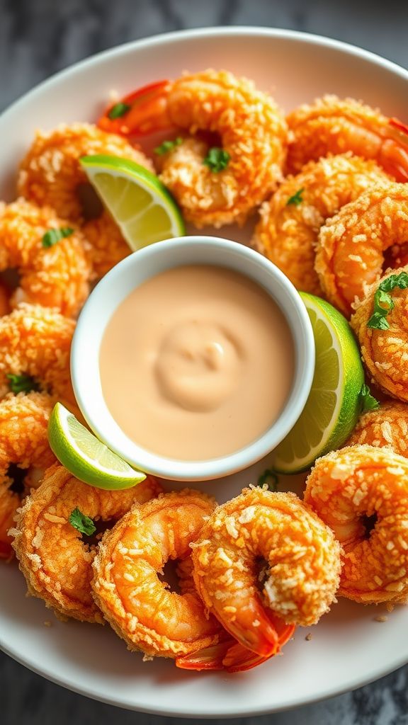 Coconut Shrimp with Spicy Mayo  