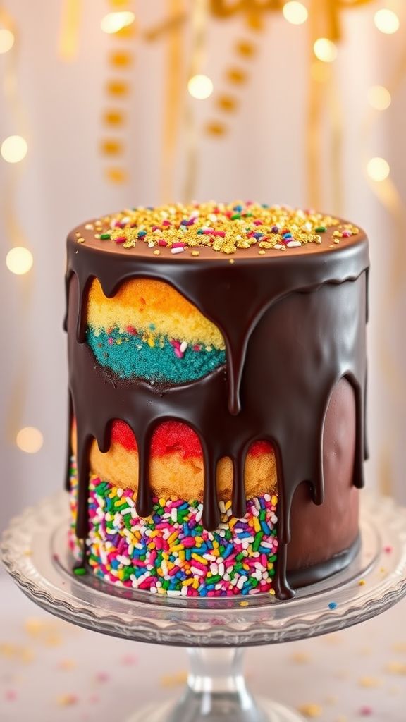 Confetti Pot of Gold Cake  