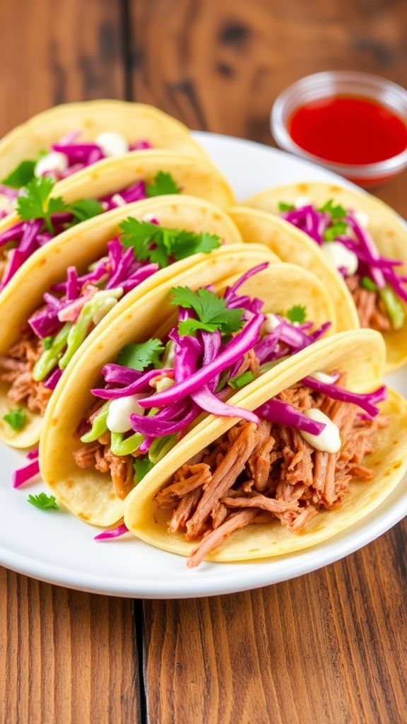 Corned Beef Tacos with Cabbage Slaw  