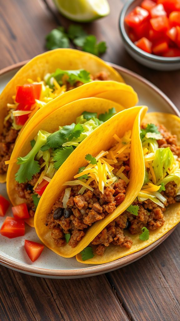 Cost-Conscious Beef and Lentil Tacos