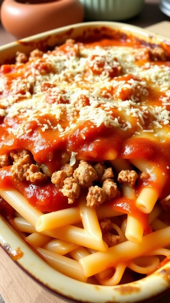 Cost-Effective Baked Ziti with Ground Turkey