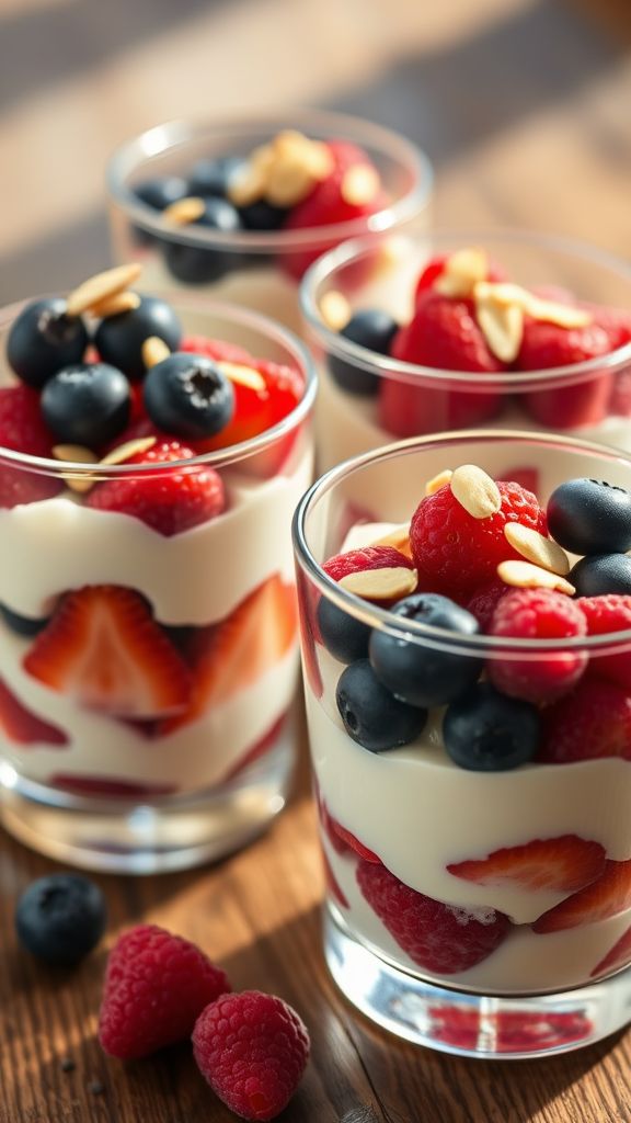 Cottage Cheese and Berry Cups  