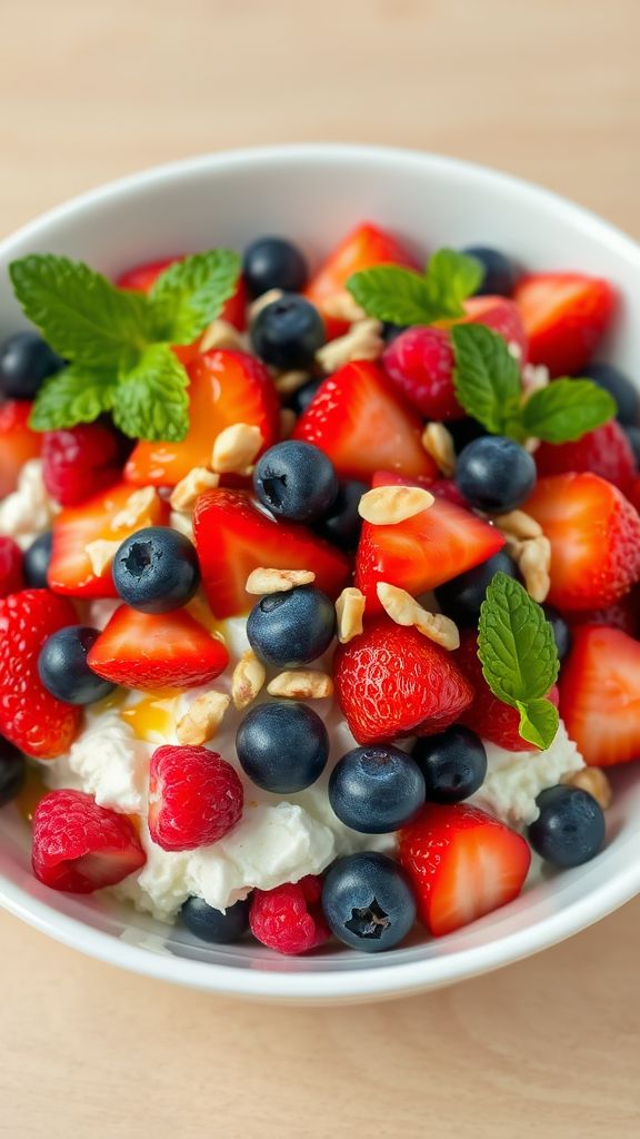 Cottage Cheese and Berry Salad  