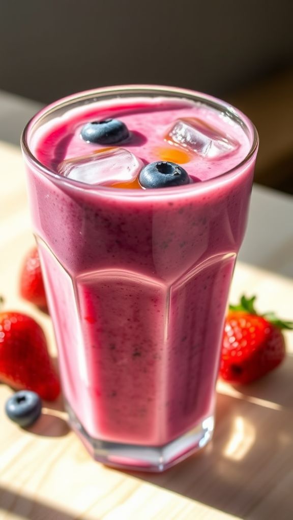 Cottage Cheese and Berry Smoothie