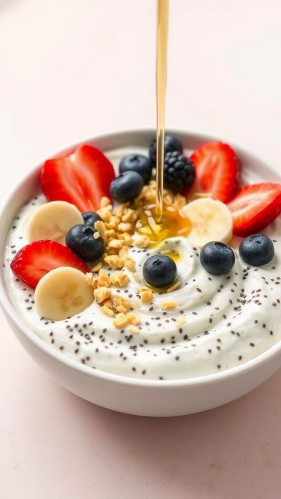 Cottage Cheese and Chia Seed Pudding  