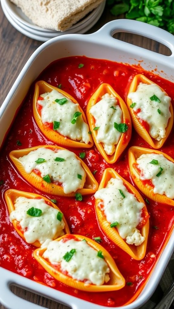 Cottage Cheese and Herb Stuffed Shells  