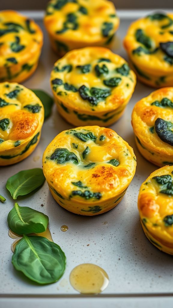 Cottage Cheese and Spinach Frittata Muffins