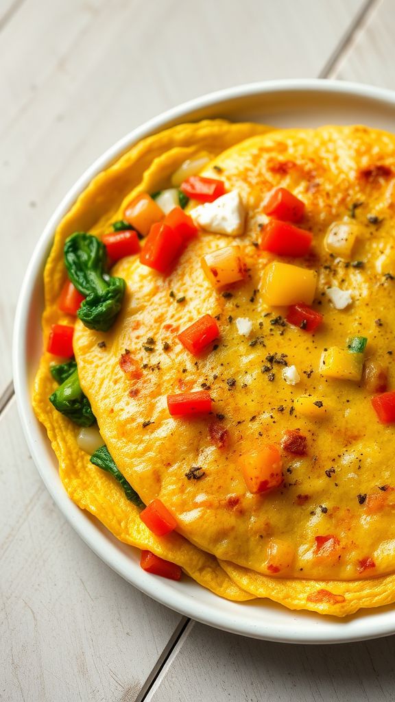 Cottage Cheese and Veggie Omelette  