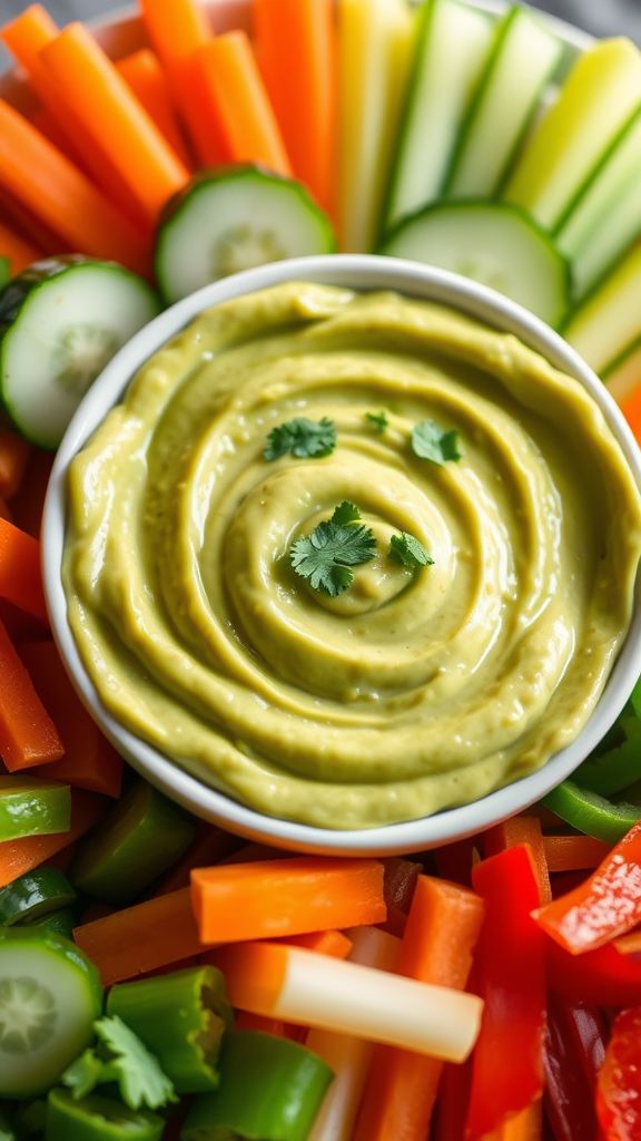 Creamy Avocado and White Bean Dip  