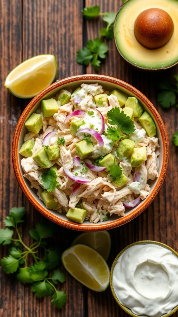 Creamy Avocado Chicken Salad  