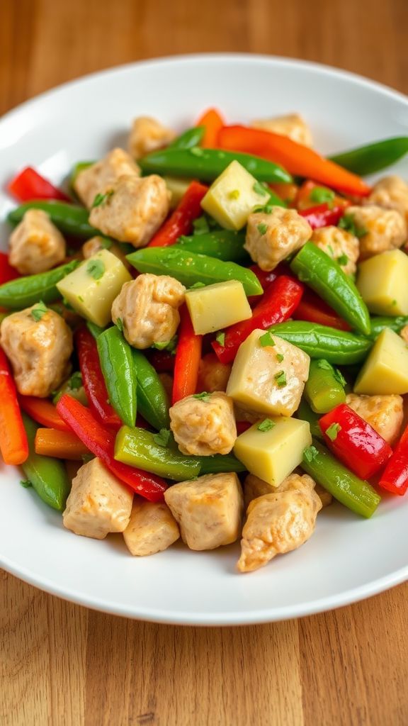 Creamy Avocado Chicken Stir-Fry