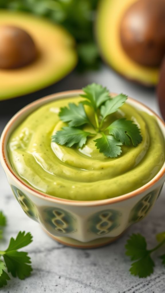 Creamy Avocado Herbal Sauce  