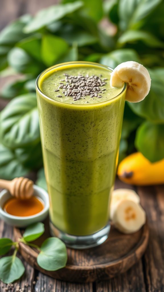 Creamy Avocado Spinach Smoothie