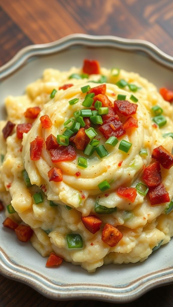 Creamy Colcannon with Leeks and Bacon  