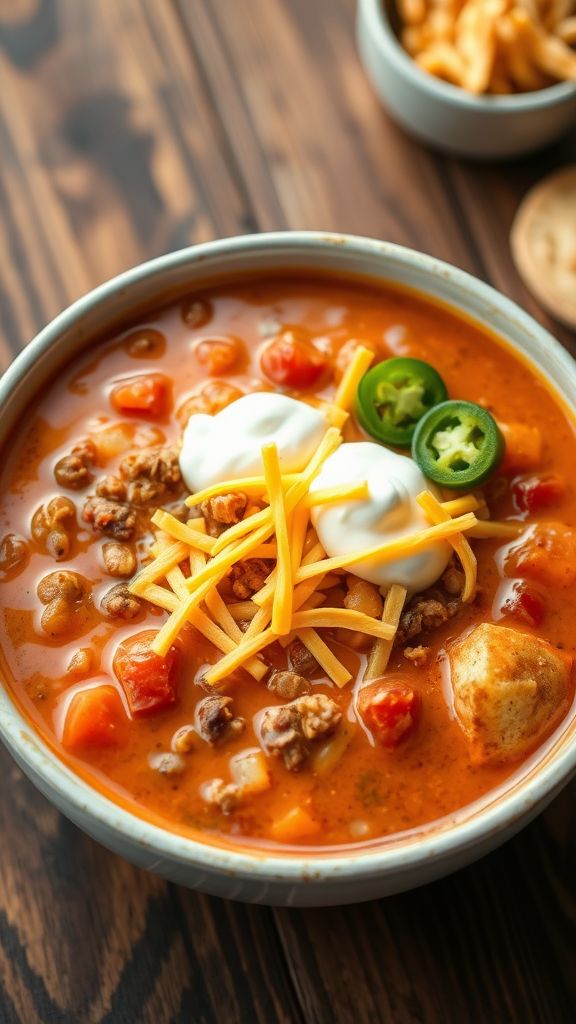 Creamy Keto Taco Soup Delight