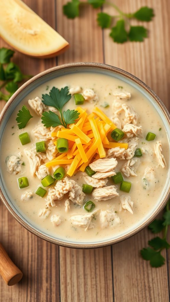 Creamy Keto White Chicken Chili Delight