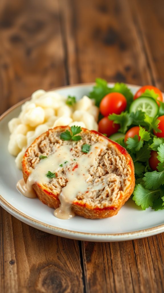 Creamy Ranch Chicken Meatloaf  