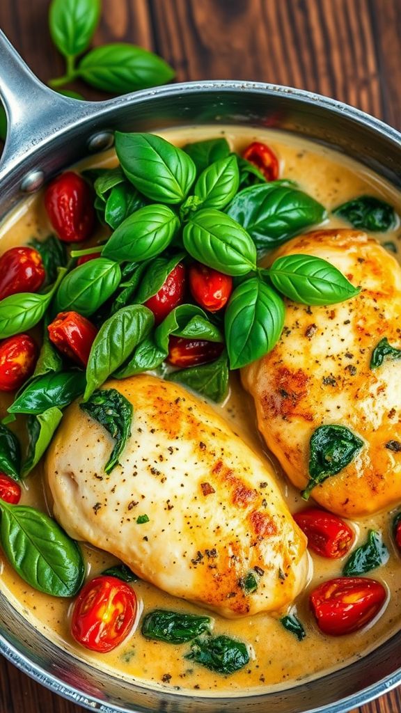 Creamy Tuscan Chicken Skillet