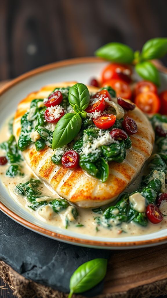 Creamy Tuscan Spinach Chicken