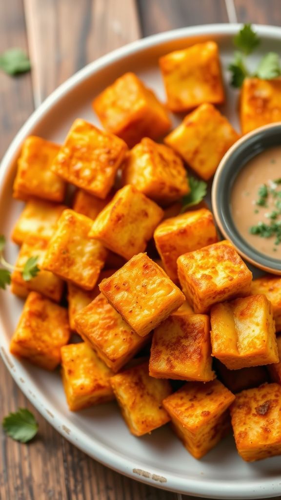 Crispy Baked Tofu Bites  