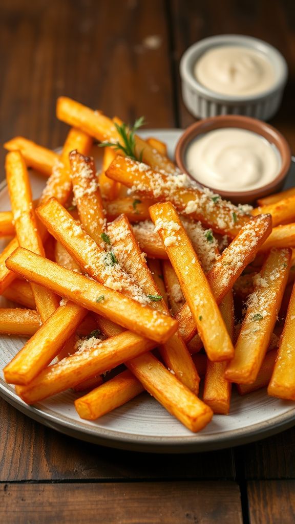 Crispy Parmesan Garlic Fries