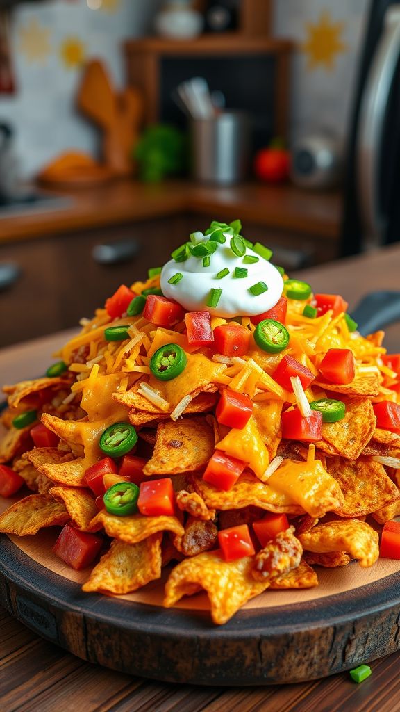 Crispy Pork Rind Nachos