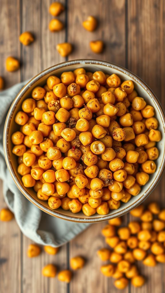 Crunchy Roasted Chickpea Snack  