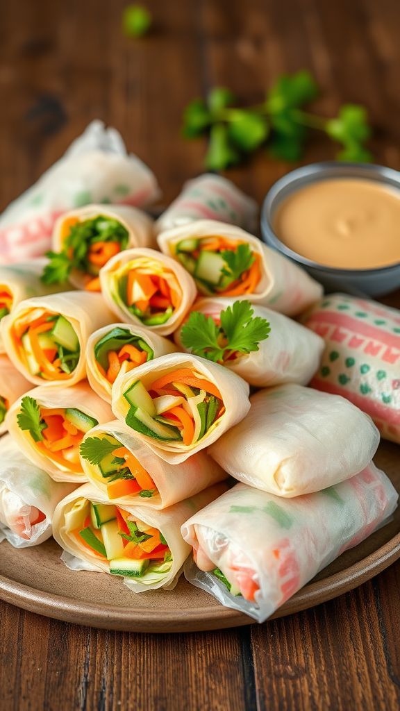 Crunchy Veggie Spring Rolls  