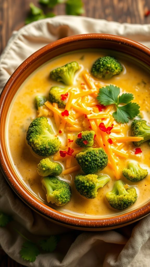 Curried Coconut Broccoli Cheese Warmth