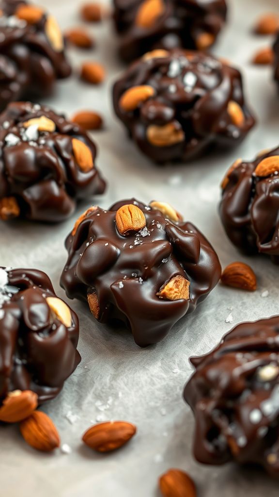 Dark Chocolate Almond Clusters