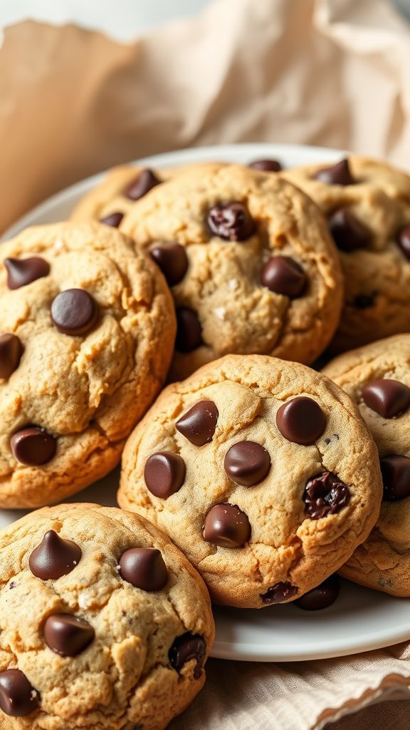 Decadent Almond Flour Chocolate Chip Cookies