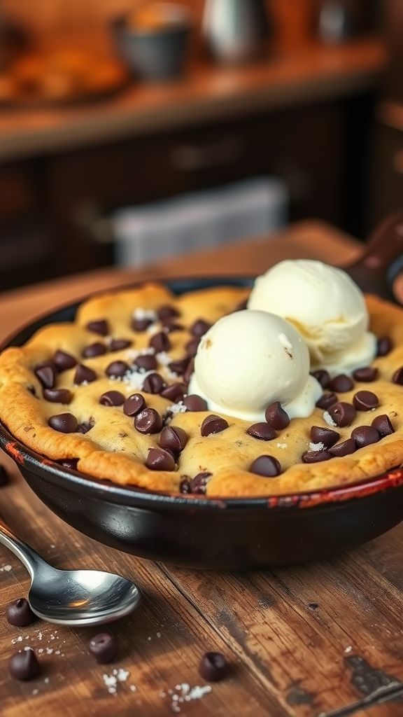 Decadent Chocolate Chip Cookie Skillet