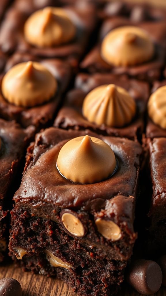 Decadent Peanut Butter Cup Brownies