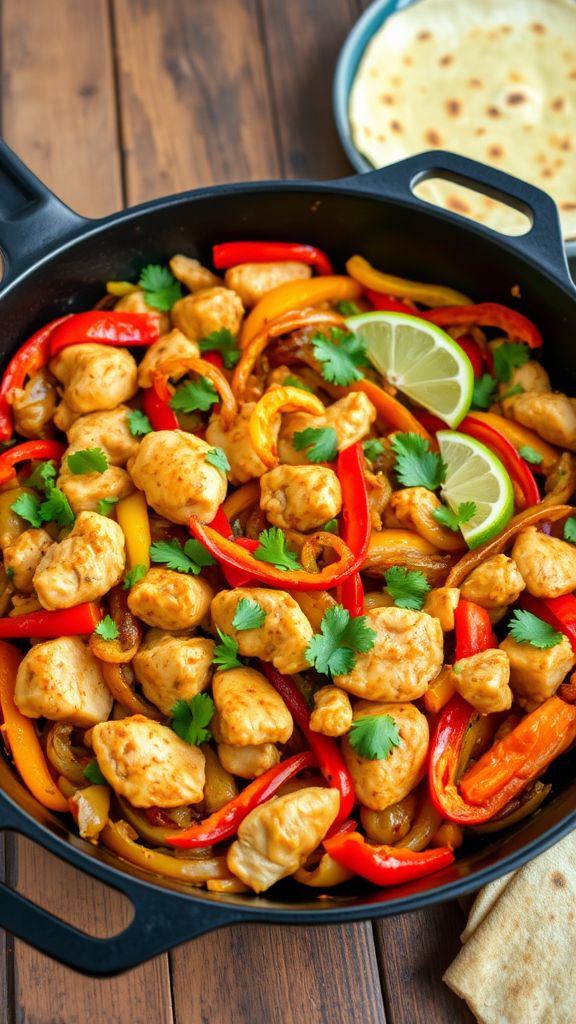 Easy Chicken Fajita Skillet