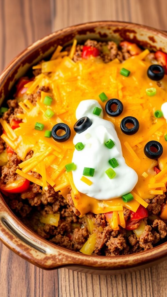 Easy Keto Taco Casserole