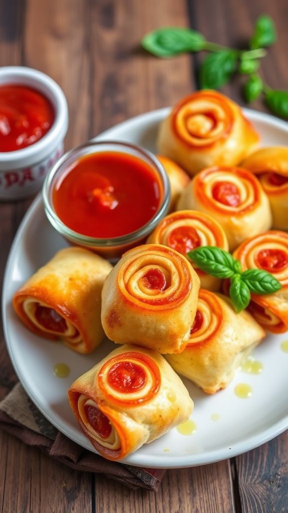 Easy Pepperoni Pizza Rolls