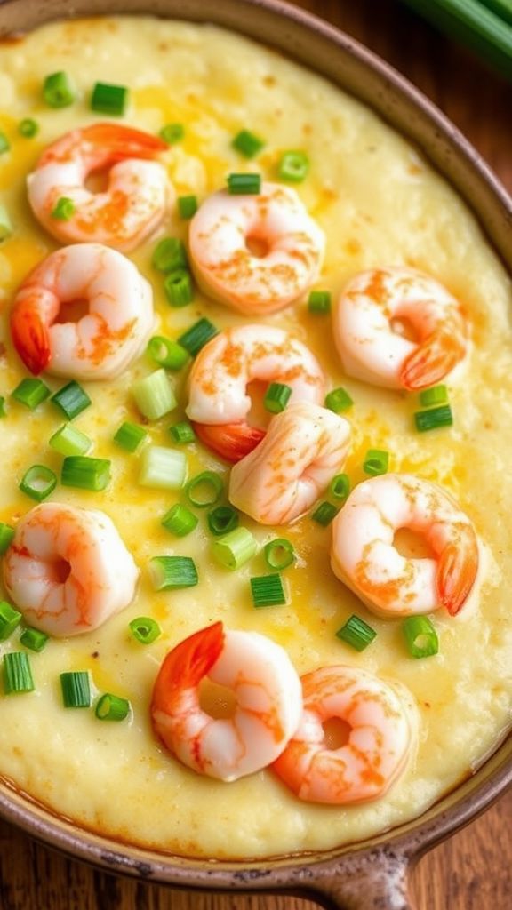 Economical Shrimp and Grits Bake