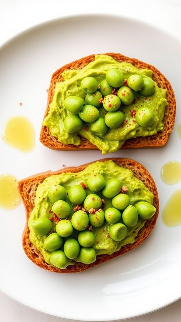 Edamame and Avocado Toast