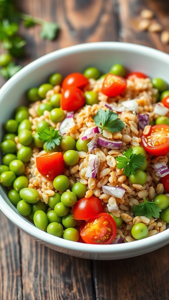 Edamame and Barley Salad  