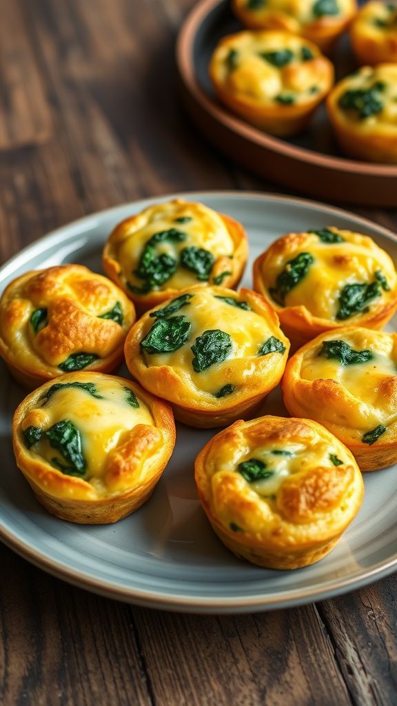 Egg Muffins with Spinach and Cheese