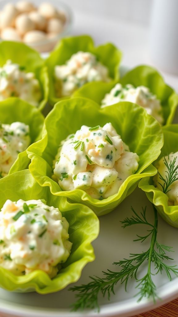 Egg Salad Lettuce Cups