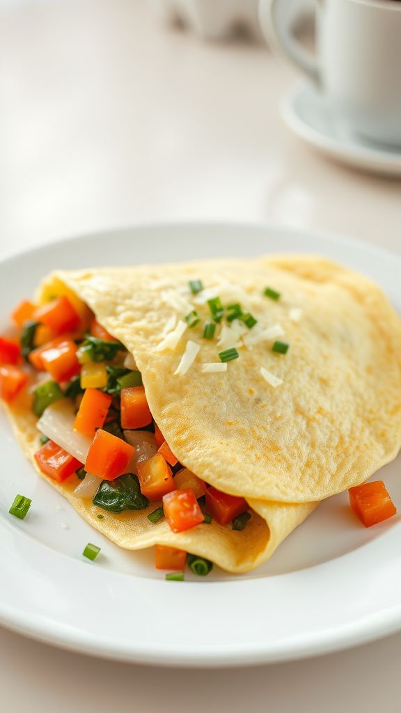 Egg White Omelette with Veggies  